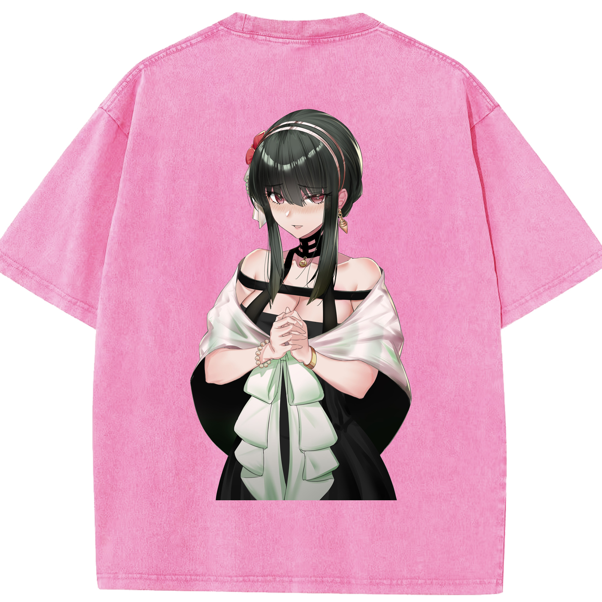 （画像用） SPY×FAMILY间谍家家酒 綿100% ヴィンテージ風 半袖Tシャツ（背面プリント）